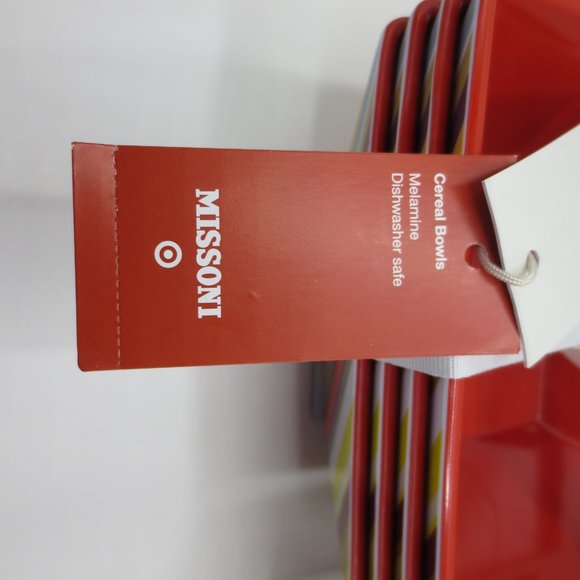 Missoni For Target 20 Years Melamine Cereal Bowl Set of 4 MultiColor Lot of 2 - Picture 3 of 5